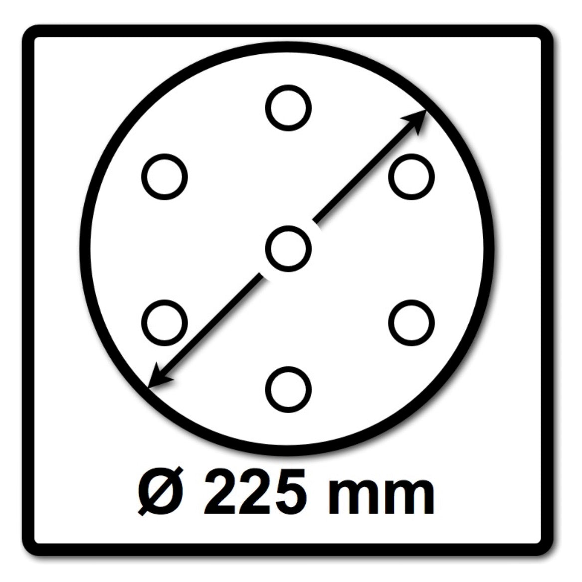 Festool STF D225/128 P80 GR/25 Schleifscheibe P80 225 mm 25 Stk. ( 205655 ) für Langhalsschleifer PLANEX LHS 2 225 EQ(I), PLANEX 225 EQ, PLANEX LHS-E 225 easy - Nachfolger von 499636 - Toolbrothers