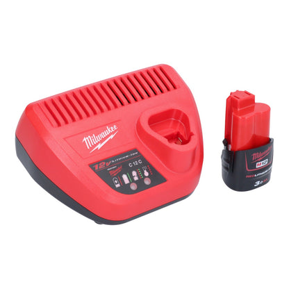 Milwaukee M12 RCDAB+-301 Akku Radio DAB+ 12 V + 1x Akku 3,0 Ah + Ladegerät