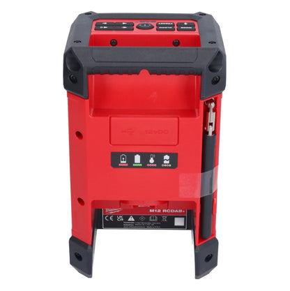 Milwaukee M12 RCDAB+-302 Akku Radio DAB+ 12 V + 2x Akku 3,0 Ah + Ladegerät