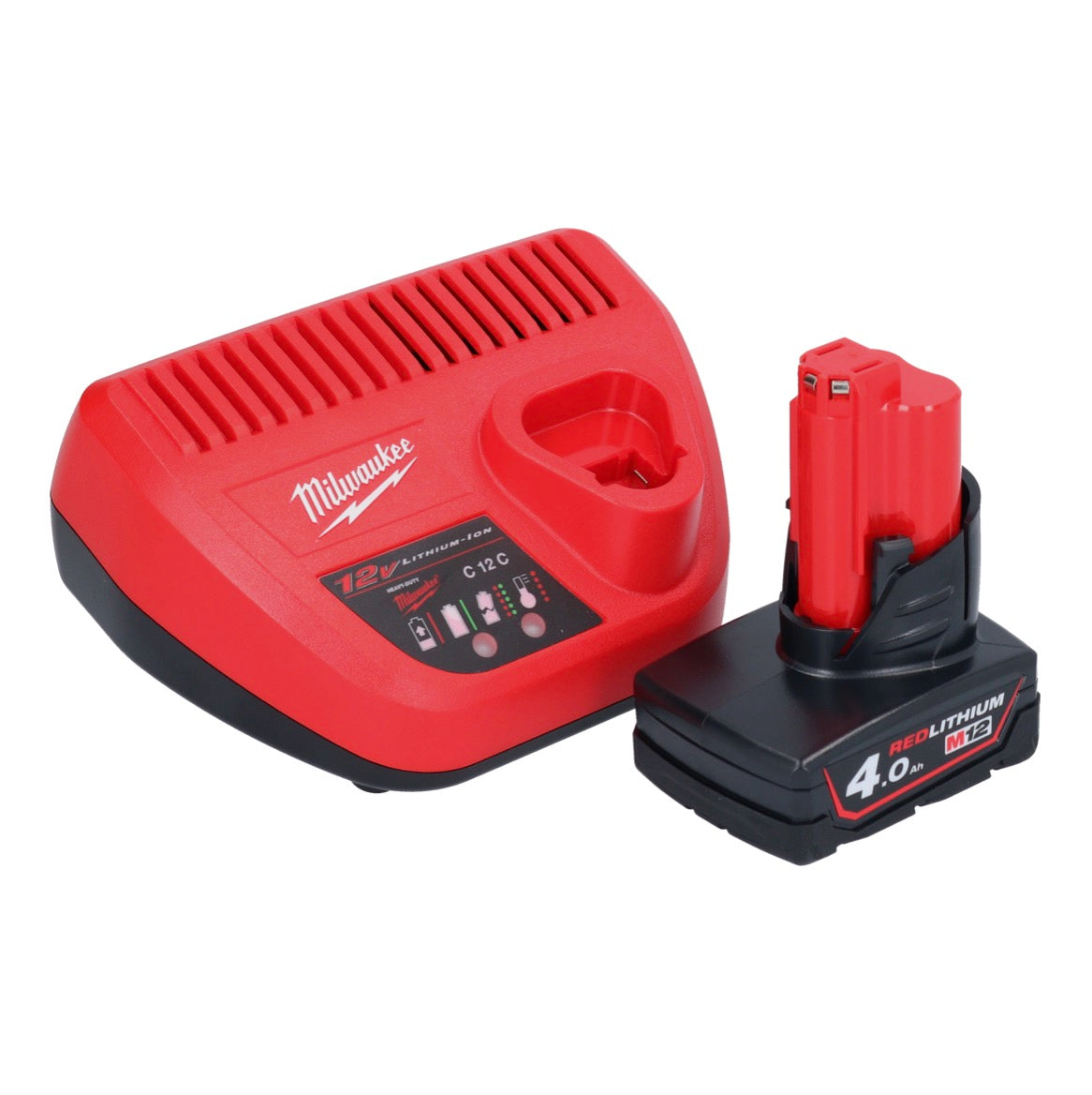 Milwaukee M12 RCDAB+-401 Akku Radio DAB+ 12 V + 1x Akku 4,0 Ah + Ladegerät