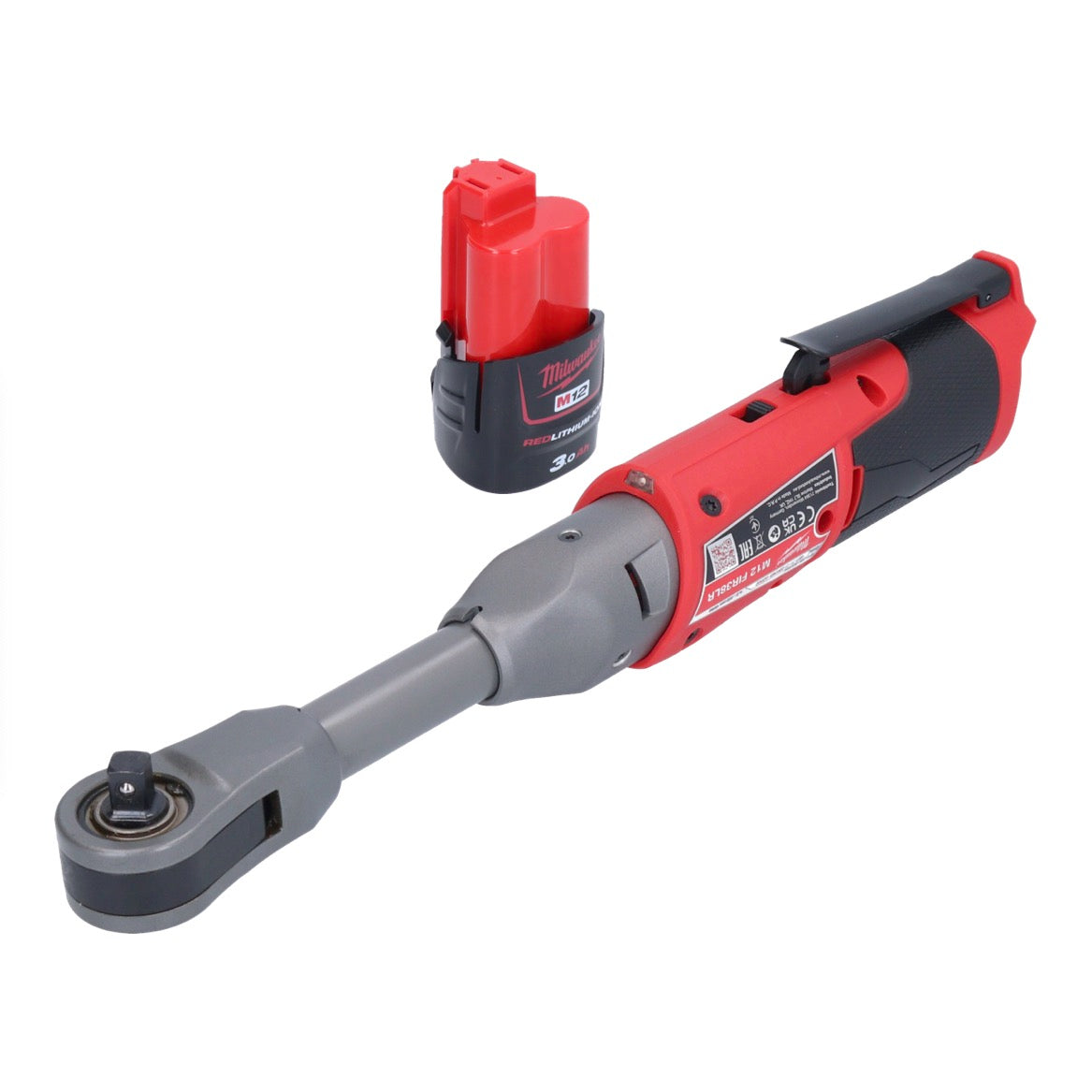 Milwaukee M12 FIR38LR-301 Akku Ratsche lang 12 V 75 Nm 3/8" 1/4" + 1x Akku 3,0 Ah - ohne Ladegerät