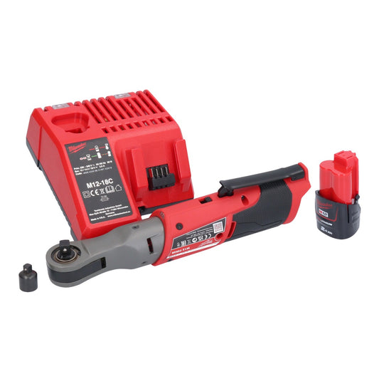 Milwaukee M12 FIR38-201 Akku Ratsche 12 V 75 Nm 3/8" 1/4" + 1x Akku 2,0 Ah + Ladegerät