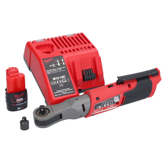 Milwaukee M12 FIR38-301 Akku Ratsche 12 V 75 Nm 3/8" 1/4" + 1x Akku 3,0 Ah + Ladegerät