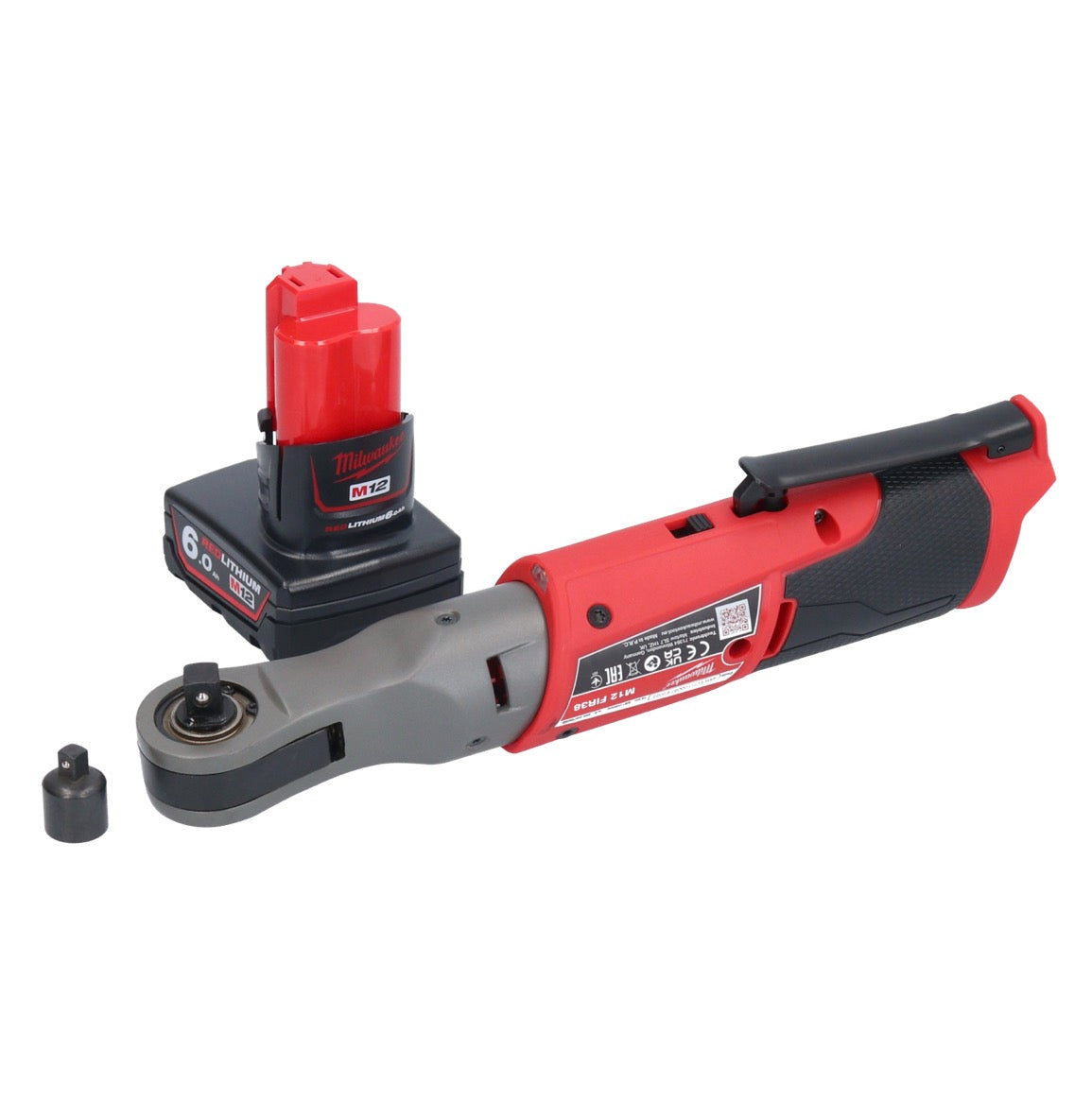 Cliquet à batterie Milwaukee M12 FIR38-601 12 V 75 Nm 3/8" 1/4" + 1x batterie 6,0 Ah - sans chargeur