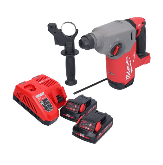 Marteau perforateur à batterie Milwaukee M18 FH-302 18 V 2,5 J SDS plus brushless + 2x batteries 3,0 Ah + chargeur