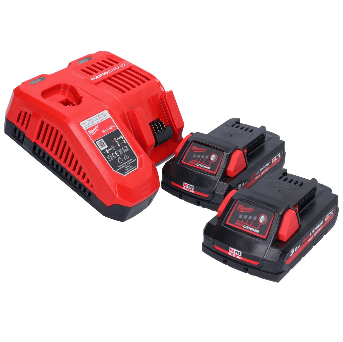 Milwaukee M18 FH-302 Akku Bohrhammer 18 V 2,5 J SDS plus Brushless + 2x Akku 3,0 Ah + Ladegerät