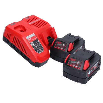 Milwaukee M18 FH-402 Akku Bohrhammer 18 V 2,5 J SDS plus Brushless + 2x Akku 4,0 Ah + Ladegerät