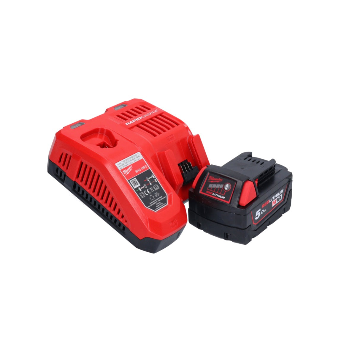 Marteau perforateur à batterie Milwaukee M18 FH-501 18 V 2,5 J SDS plus brushless + 1x batterie 5,0 Ah + chargeur