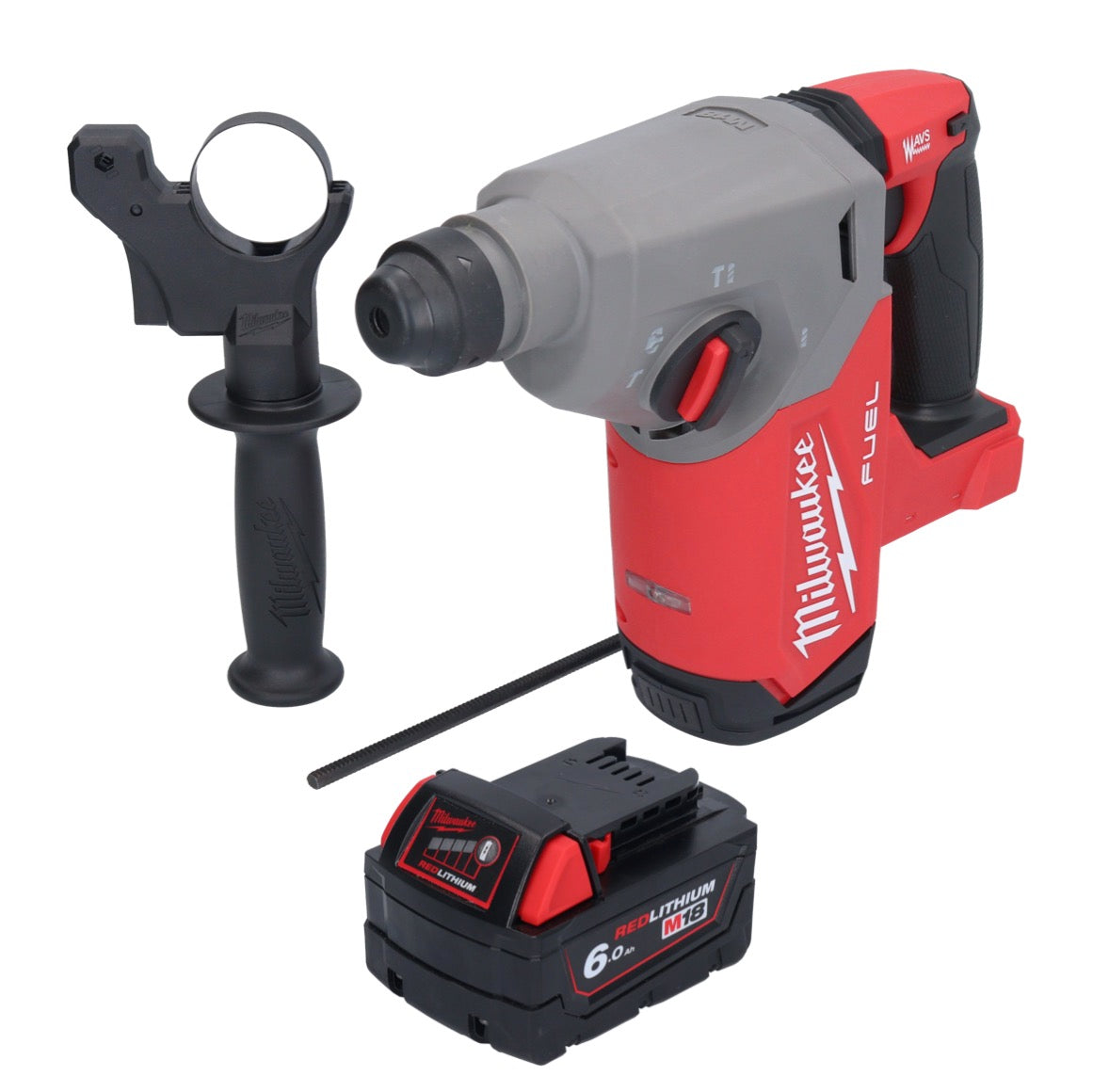 Marteau perforateur sur batterie Milwaukee M18 FH-601 18 V 2,5 J SDS plus brushless + 1x batterie 6,0 Ah - sans chargeur