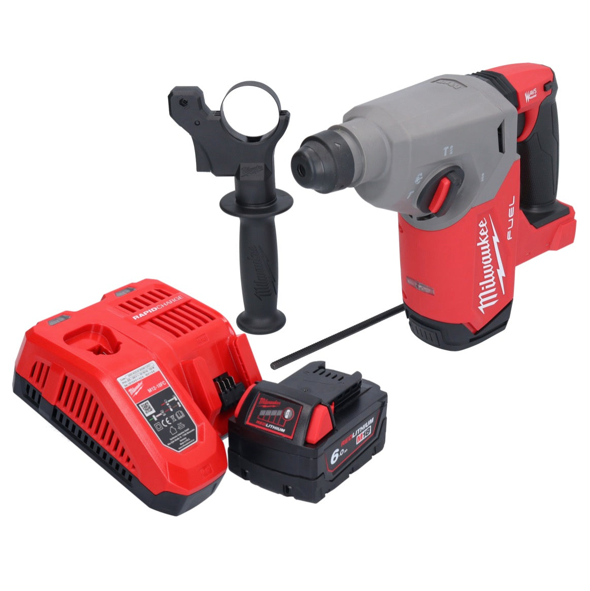 Milwaukee M18 FH-601 Akku Bohrhammer 18 V 2,5 J SDS plus Brushless + 1x Akku 6,0 Ah + Ladegerät