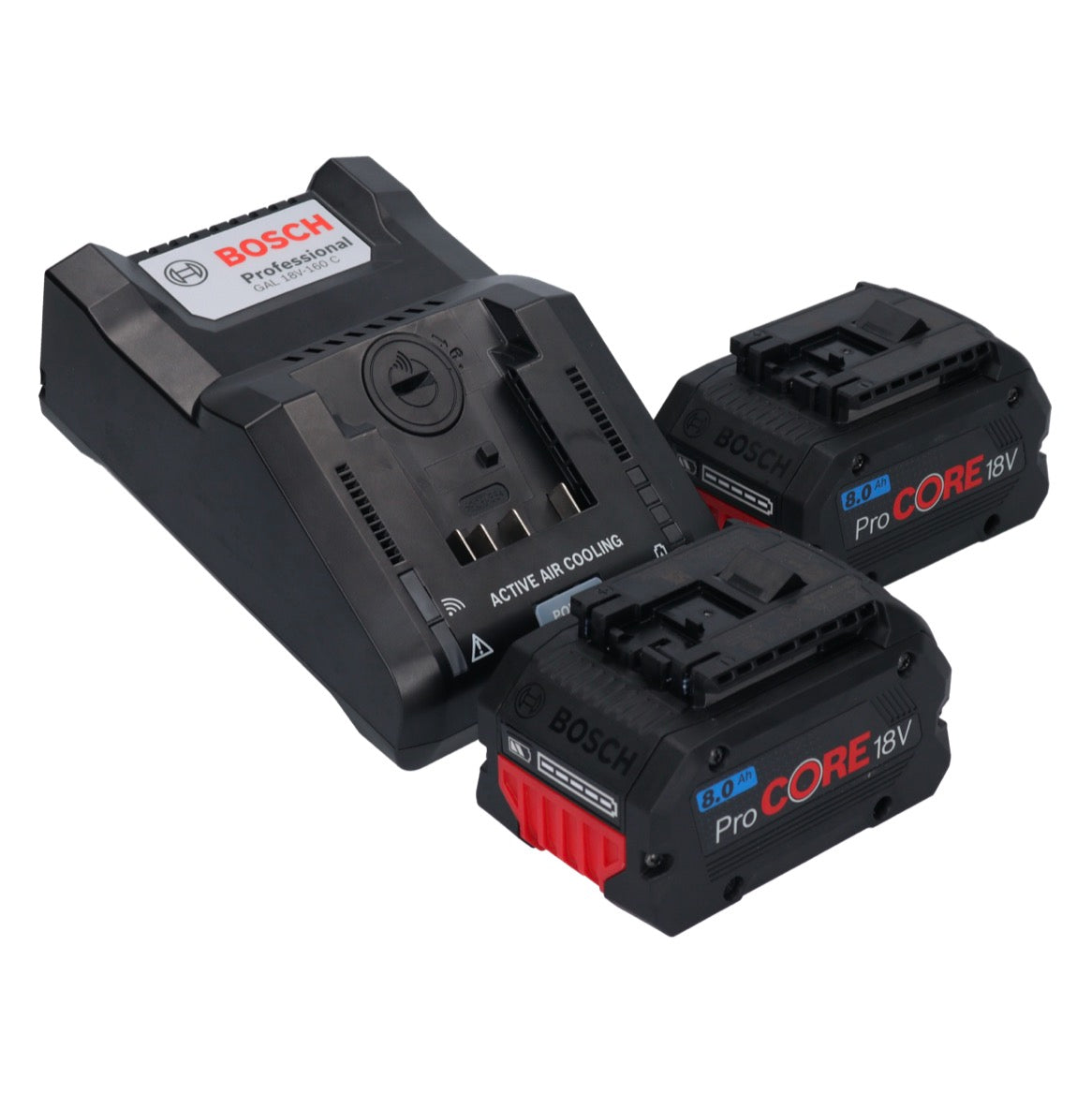 Bosch GWX 18V-15 SC Professional Akku Winkelschleifer 18 V ( 06019H6501 ) 125 mm BITURBO X-LOCK + 2x ProCORE Akku 8,0 Ah + Ladegerät + L-BOXX