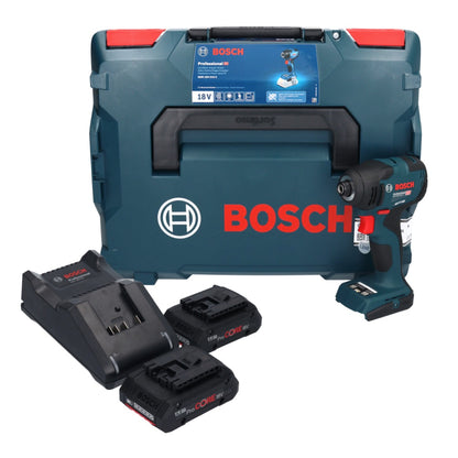 Bosch GDR 18V-210 C Professional Akku Drehschlagschrauber 18 V 210 Nm 1/4" ( 06019J0102 ) + 2x ProCORE Akku 4,0 Ah + Ladegerät + L-BOXX - Toolbrothers