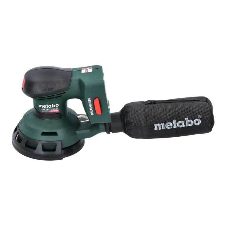 Metabo SXA 18 LTX 125 BL Akku Exzenterschleifer 18 V 125 mm ( 600146840 ) Brushless + 4x Toolbrothers SPIDER Netzschleifmittel Set + metaBOX - ohne Akku, ohne Ladegerät