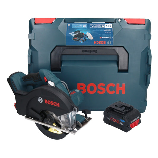 Bosch GKM 18V-50 Professional Akku Metall Handkreissäge 18 V 136 mm Brushless + 1x ProCORE Akku 8,0 Ah + L-Boxx - ohne Ladegerät
