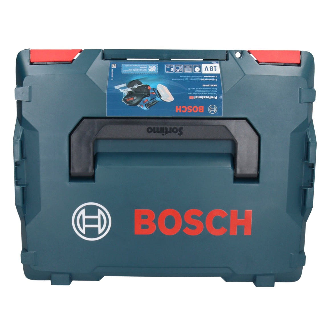 Bosch GKM 18V-50 Professional Akku Metall Handkreissäge 18 V 136 mm Brushless + 2x ProCORE Akku 8,0 Ah + Ladegerät + L-Boxx