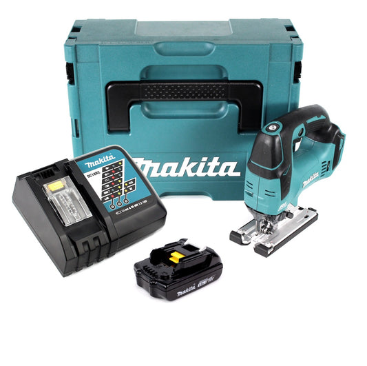 Makita DJV 182 RY1J Akku Pendelhubstichsäge 18V Brushless + 1x Akku 1,5Ah + Ladegerät + Makpac - Toolbrothers