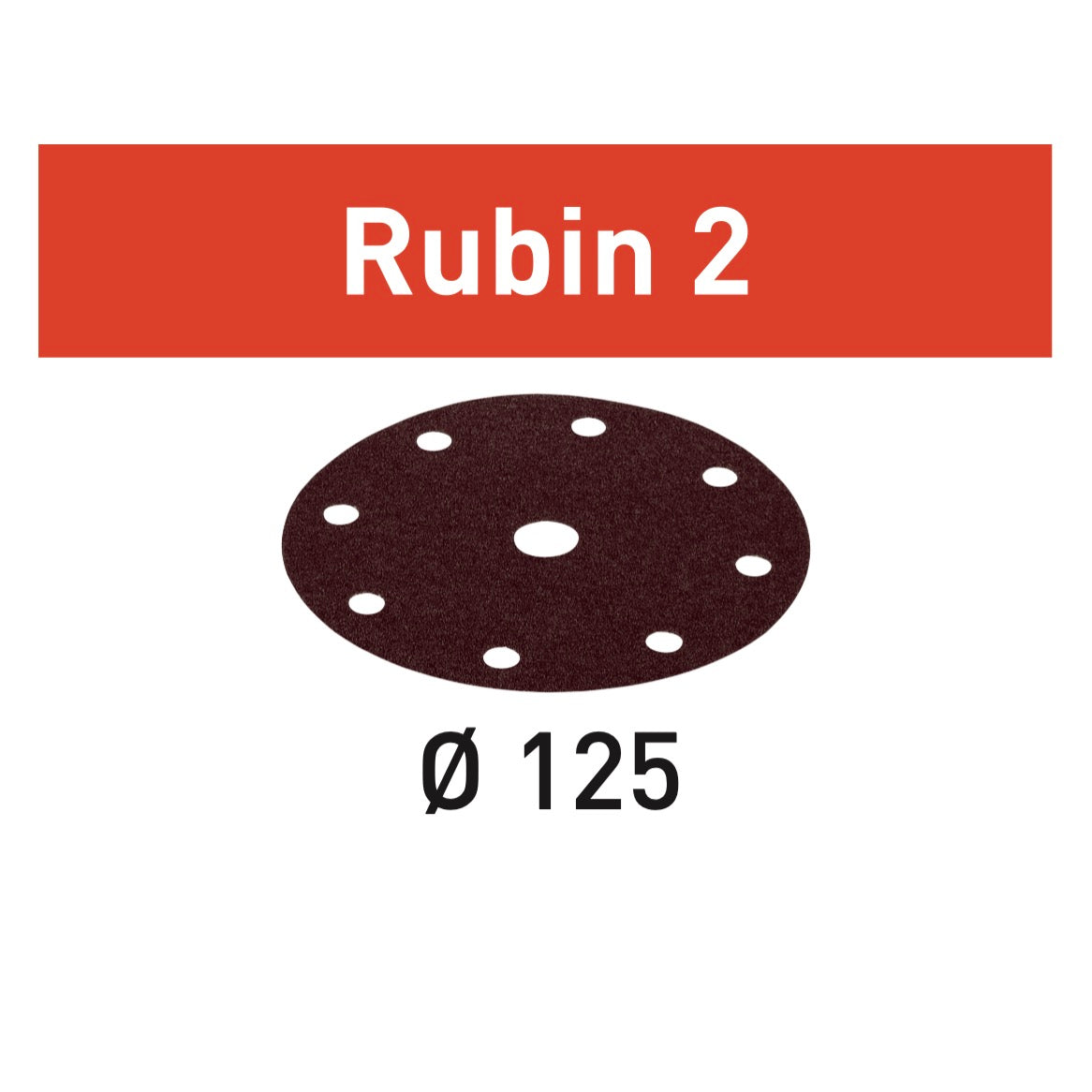 Festool Rubin 2 STF D125/8 P40 RU2/50 Schleifscheibe 125 mm P40 50 Stk. ( 499093 ) für RO 125, ES 125, ETS 125, ETSC 125, ETS EC 125, LEX 125 - Toolbrothers