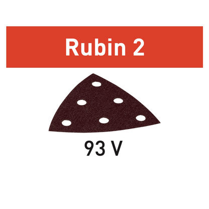 Festool Rubin 2 STF V93/6 P40 RU2/50 Schleifblatt 93 x 93 x 93 mm P40 50 Stk. ( 499161 ) für RO 90 DX, DX 93 und RS 300, RS 3, LRS 93 - Toolbrothers