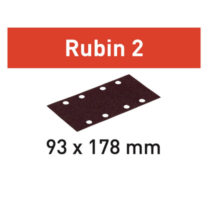 Festool Rubin 2 STF 93X178/8 P100 RU2/50 Schleifstreifen 93 x 178 mm P100 50 Stk. ( 499064 ) für RS 300, RS 3, LRS 93 - Toolbrothers