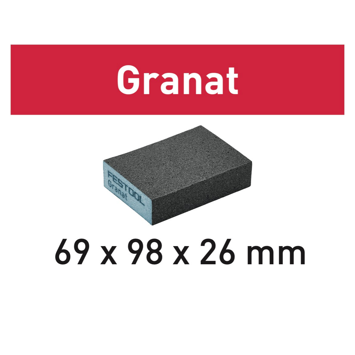 Festool Schleifblock Granat 69 x 98 x 26 mm 120 GR/6 Körnung 120 6 Stk. ( 201082 ) - Toolbrothers