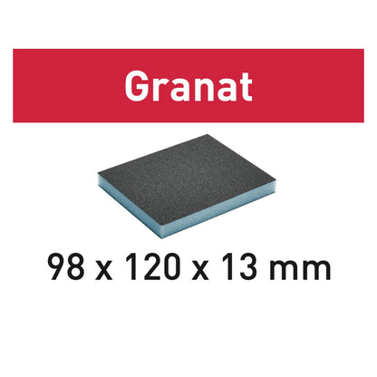 Festool Schleifschwamm Granat 98 x 120 x 13 mm 120 GR/6 Körnung 120 6 Stk. ( 201113 ) - Toolbrothers