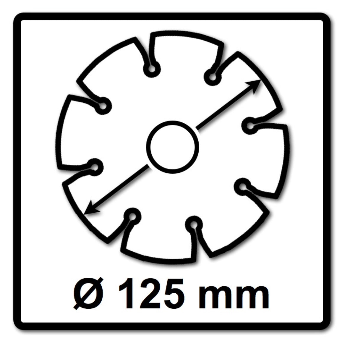 Bosch Standard pour disque à tronçonner diamanté universel 125 x 22,23 mm 10 pièces (2608615060) pour béton, acier-béton, cuisson, chaux et grès