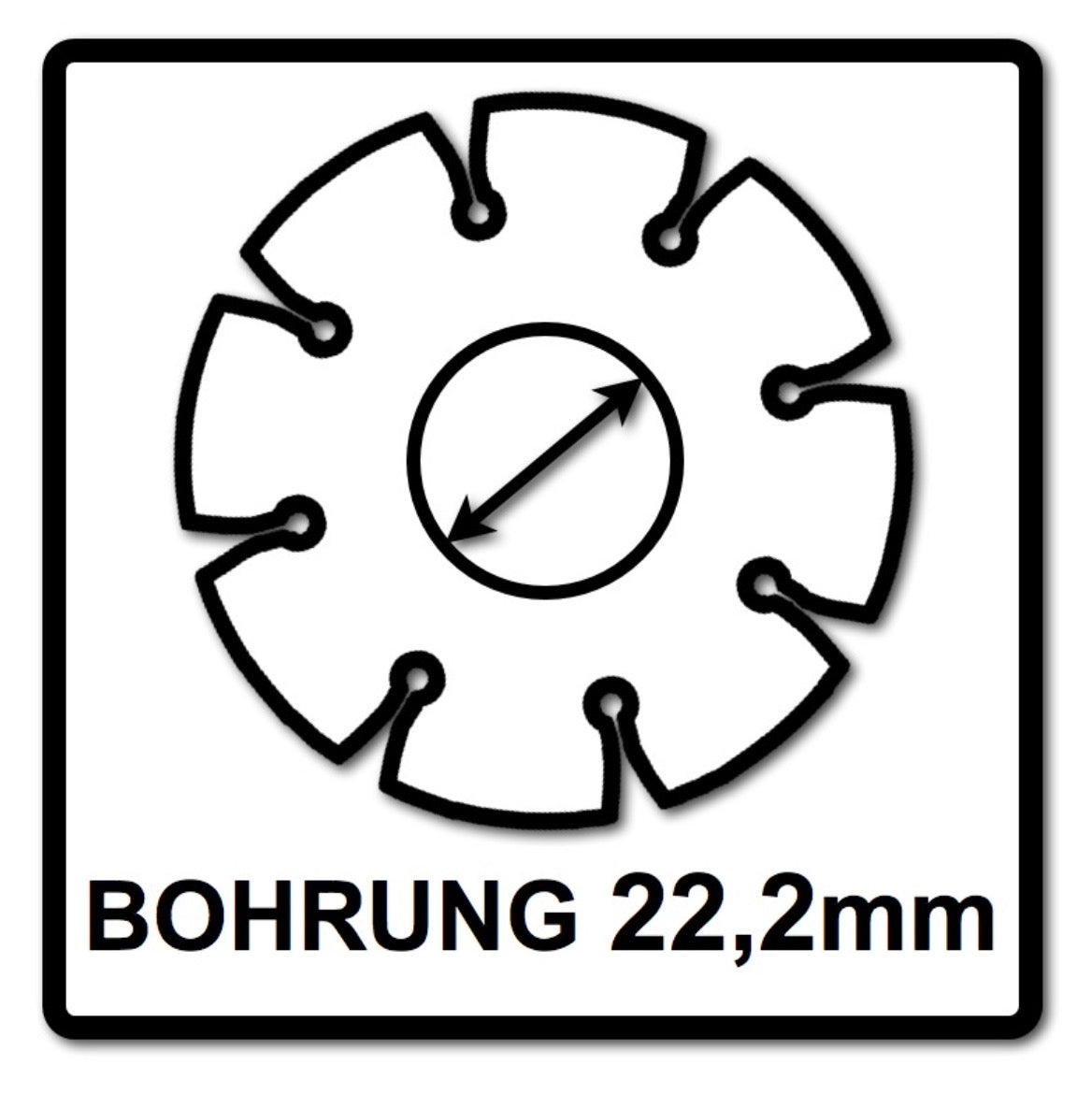 Bosch Standard for Universal Diamanttrennscheibe 125 x 22,23 mm 10 Stk. ( 2608615060 ) für Beton, Stahl-Beton, Back-, Kalk- und Sand-Stein