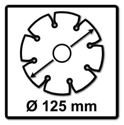 Bosch Standard pour disque à tronçonner diamanté universel 125 x 22,23 mm (2608615059) pour béton, acier-béton, cuisson, chaux et grès