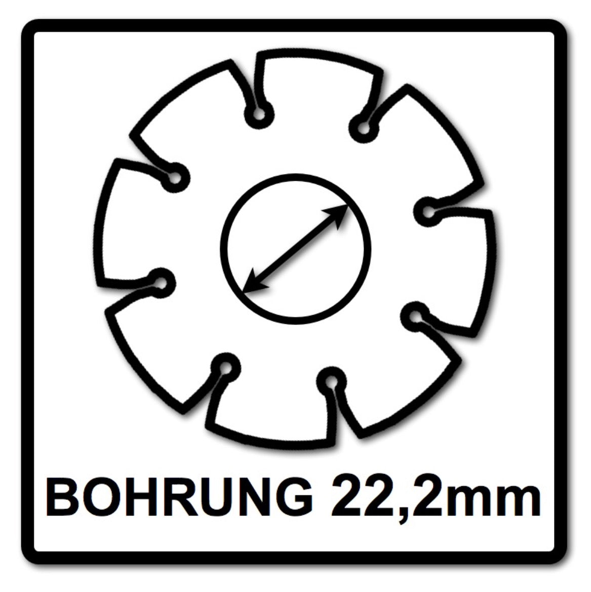 Bosch Standard for Universal Diamanttrennscheibe 125 x 22,23 mm ( 2608615059 ) für Beton, Stahl-Beton, Back-, Kalk- und Sand-Stein