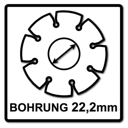 Bosch Standard for Universal Diamanttrennscheibe 125 x 22,23 mm ( 2608615059 ) für Beton, Stahl-Beton, Back-, Kalk- und Sand-Stein