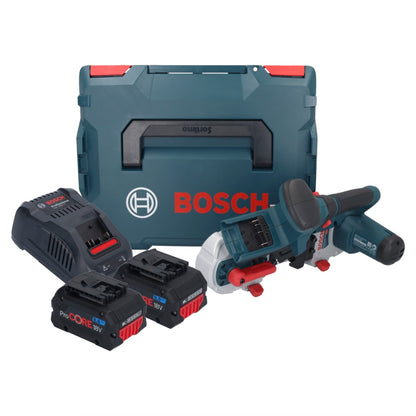 Scie à ruban sans fil Bosch GCB 18V-63 Professional 18 V 63,5 mm + 2x batterie ProCORE 8,0 Ah + chargeur + L-Boxx