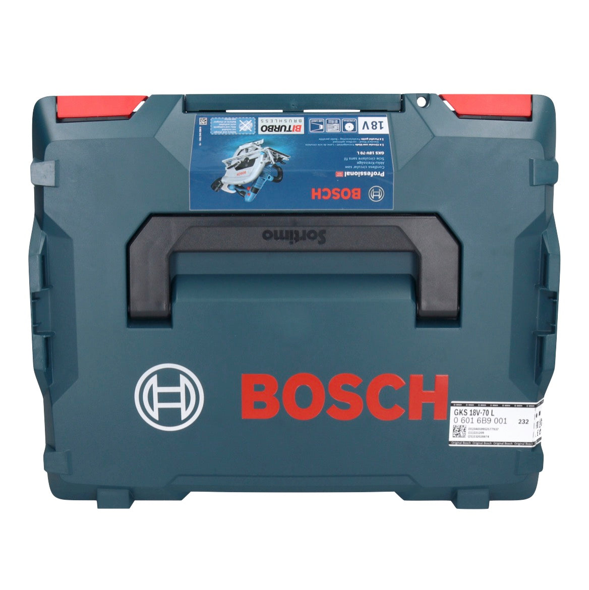 Scie circulaire à batterie Bosch GKS 18V-70 L 18 V sans balais 190 mm BITURBO + 1x batterie ProCORE 8,0 Ah + chargeur + L-Boxx