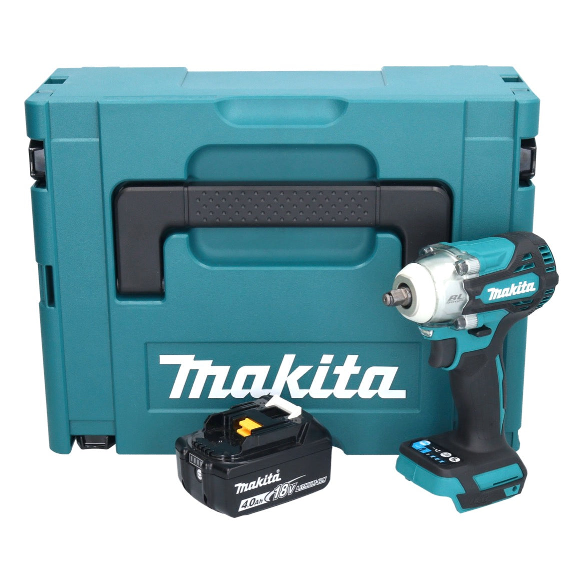 Makita DTW 302 M1J Akku Schlagschrauber 18 V 300 Nm 3/8" Brushless + 1x Akku 4,0 Ah + Makpac - ohne Ladegerät - Toolbrothers