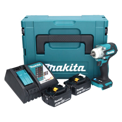 Makita DTW 302 RTJ Akku Schlagschrauber 18 V 300 Nm 3/8" Brushless + 2x Akku 5,0 Ah + Ladegerät + Makpac - Toolbrothers