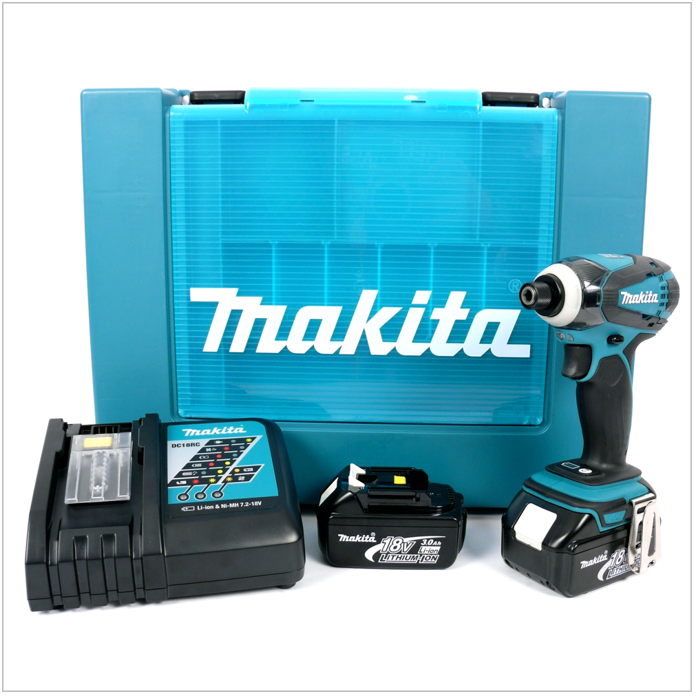 Makita DTD 146 RFE Akku Schlagschrauber 18V 160Nm + 2x Akku 3,0Ah + Ladegerät + Koffer - Toolbrothers