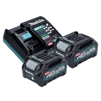 Makita ML003GA201 Projecteur de chantier LED à batterie 18 V / 40 V max 1100 lm + 2x batteries 2,0 Ah + chargeur