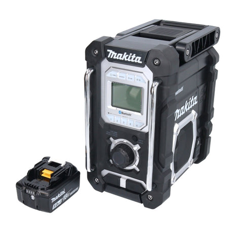 Makita DMR 108 T1 Radio sur batterie 10,8 V - 18 V Bluetooth IP64 + 1x batterie 5,0 Ah - sans chargeur