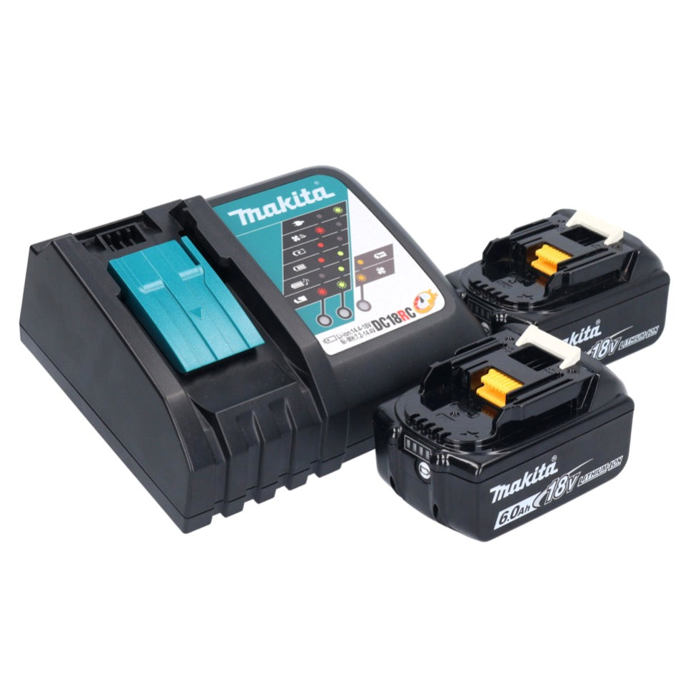 Makita DMR 108 RG Akku Radio 10,8 V - 18 V Bluetooth IP64 + 2x Akku 6,0 Ah + Ladegerät