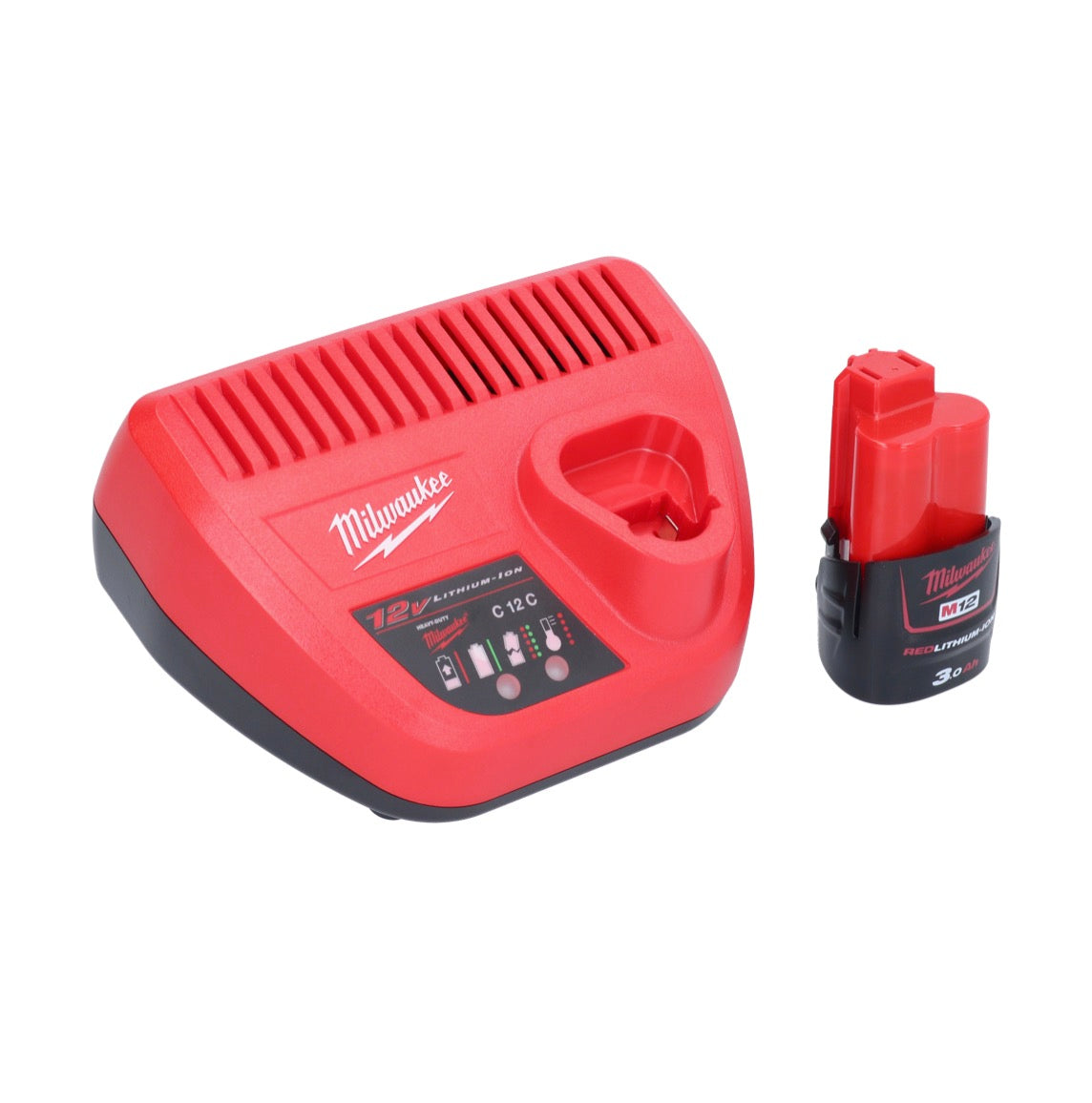 Outil rotatif à batterie Milwaukee C12 RT-301 12 V + 1x batterie 3,0 Ah + chargeur