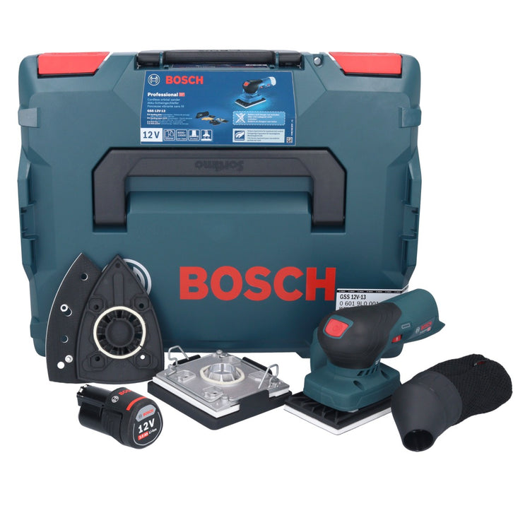 Bosch GSS 12V-13 Professional Akku Schwingschleifer 12 V + 1x Akku 3,0 Ah + L-BOXX - ohne Ladegerät - Toolbrothers