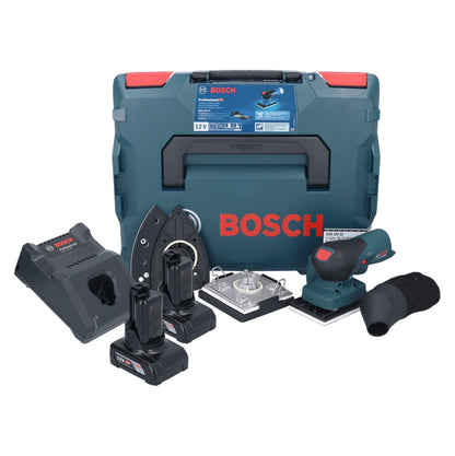 Bosch GSS 12V-13 Professional Akku Schwingschleifer 12 V + 2x Akku 6,0 Ah + Ladegerät + L-BOXX - Toolbrothers