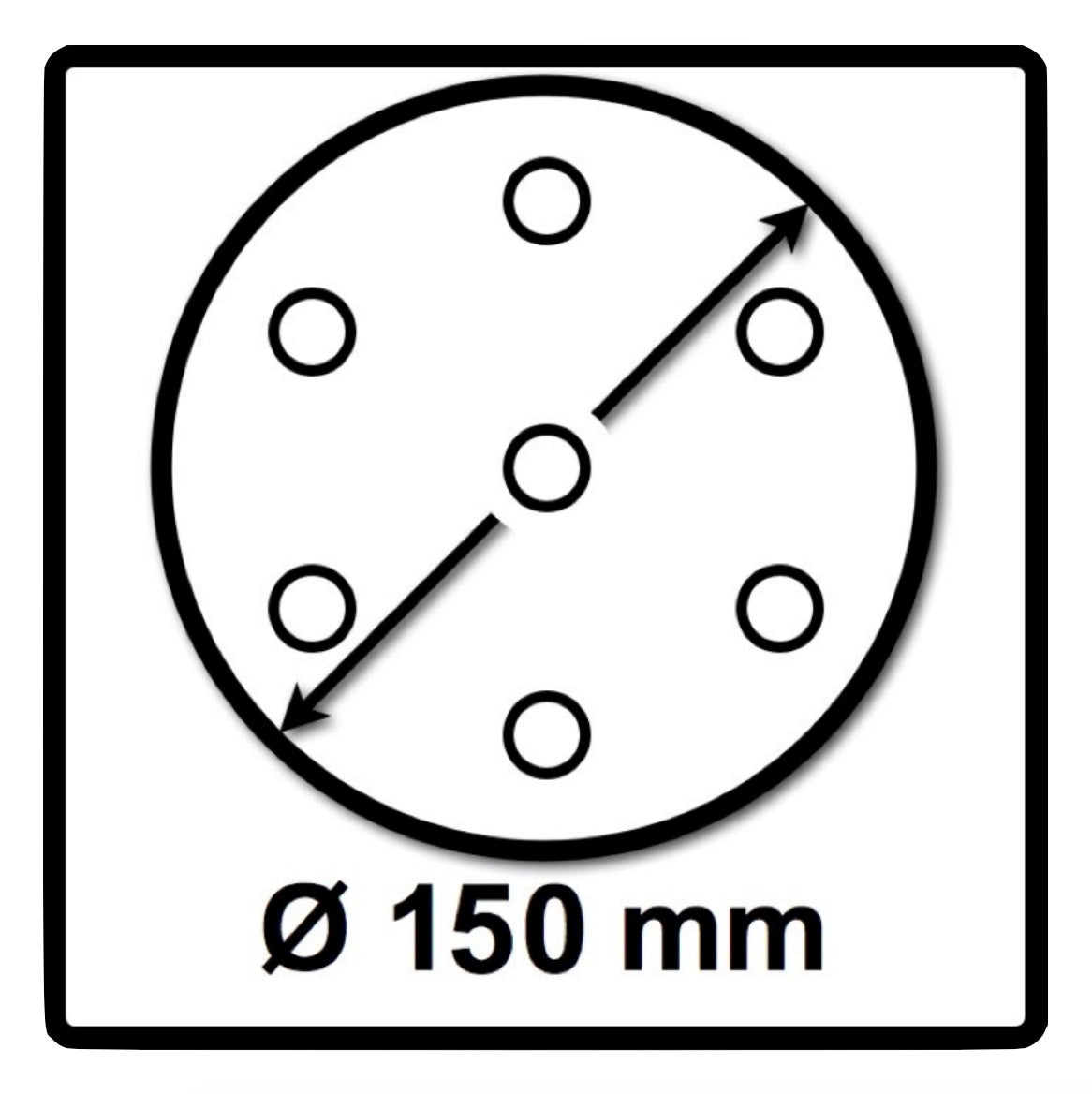 Festool STF-D150/48 P24 SA/25 Schleifscheibe Saphir P24 150 mm 50 Stk. ( 2x 575194 ) für RO 150, ES 150, ETS 150, ETS EC 150, LEX 150, WTS 150, HSK-D 150 - Toolbrothers