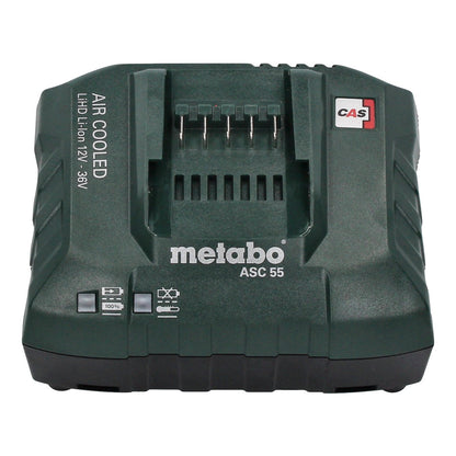 Metabo Basic Set 1x Li-Power Akkupack 18 V 2,0 Ah CAS Li-Ion Akku ( 625596000 ) + ASC 55 Ladegerät AIR COOLED 12 - 36 V ( 627044000 ) - Toolbrothers