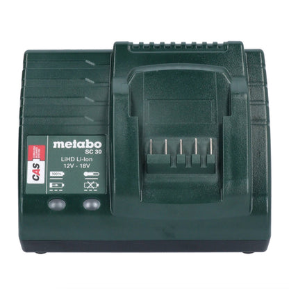 Metabo Basic Set 2x LiHD Akkupack 18 V 4,0 Ah ( 2x 625367000 ) + Metabo SC 30 Ladegerät 12 - 18 V ( 316067840 ) - Toolbrothers