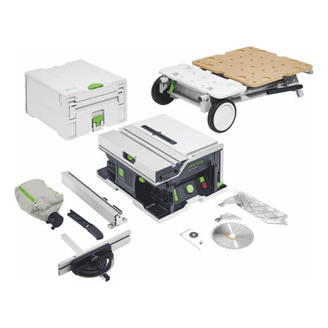 Festool CSC SYS 50 EBI-Basic-Set Akku Tischkreissäge 36 V ( 2x 18 V ) ( 577371 ) 168 mm Brushless + Untergestell - ohne Akku, ohne Ladegerät