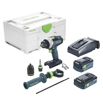 Festool TDC 18/4 5,0/4,0 I-Plus Akku Bohrschrauber 18 V 75 Nm ( 577649 ) Brushless + 1x Akku 4,0 Ah + 1x Akku 5,0 Ah + Ladegerät + Systainer - Toolbrothers