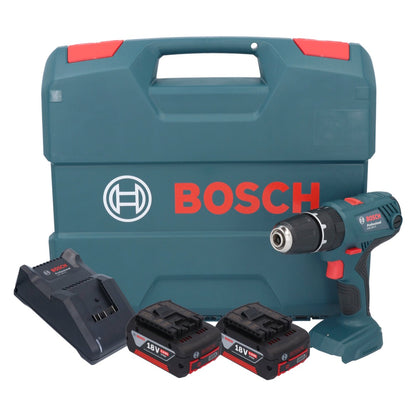 Bosch GSB 18V-21 Akku Schlagbohrschrauber 18 V 55 Nm + 2x Akku 5,0 Ah + Ladegerät + L-Case