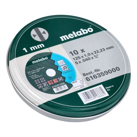 Metabo TF41 Trennscheibe Inox SP 125 x 1,0 x 22,23 mm 10 Stk. ( 616359000 ) - Toolbrothers
