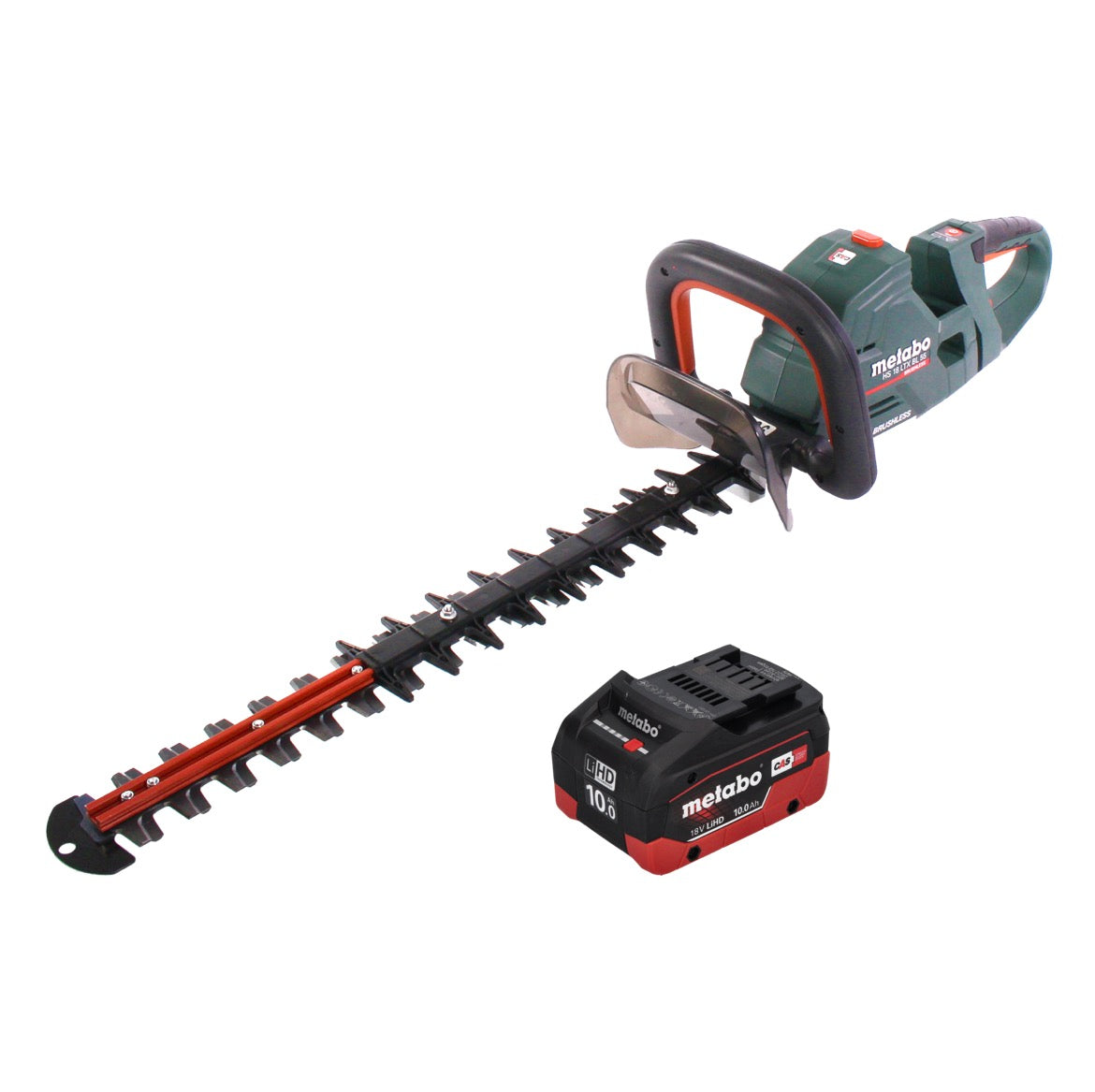 Metabo HS 18 LTX BL 55 Akku Heckenschere 18 V 50 cm Brushless + 1x Akku 10,0 Ah - ohne Ladegerät - Toolbrothers