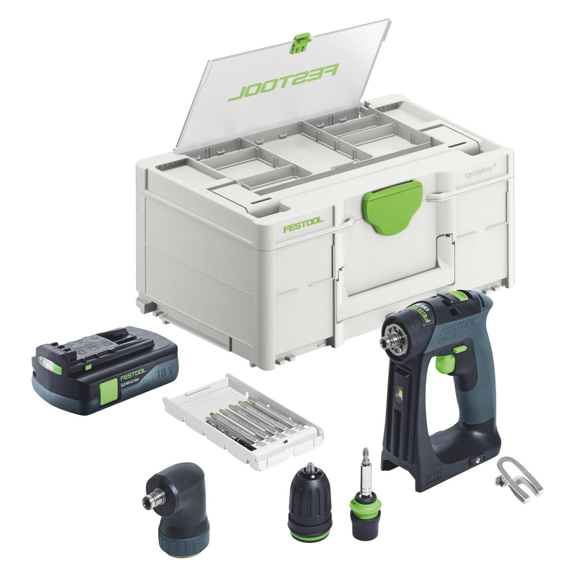 Festool CXS 18-Basic-Set Akku Bohrschrauber 18 V 40 Nm Brushless + 1x Akku 3,0 Ah + Systainer - ohne Ladegerät - Toolbrothers